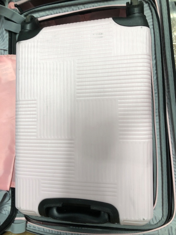 Photo 9 of American Tourister Stratum XLT Expandable Hardside Luggage with Spinner Wheels, Pink Blush, 3-Piece Set (20/24/28) 3-Piece Set (20/24/28) Pink Blush