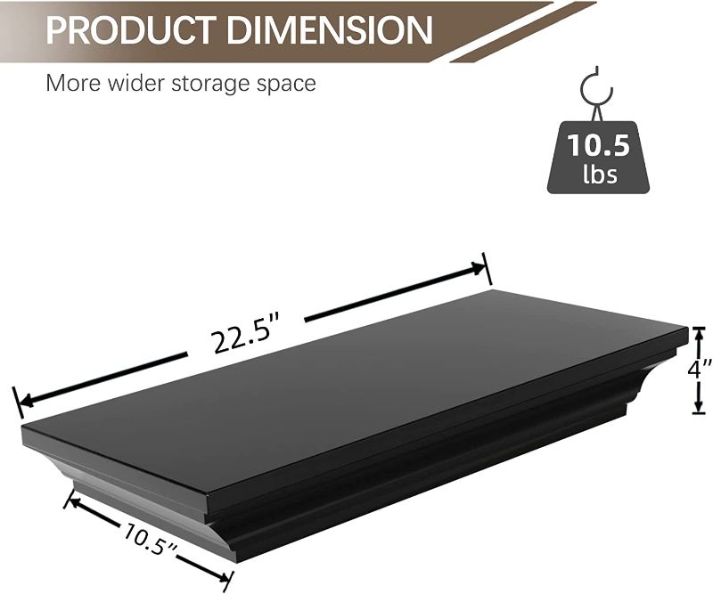 Photo 1 of BROWN NatureHydro Compartment Secret Shelves with RFID Lock, Secure Hidden Compact Storage Shelf for Home, Business and Collectibles Easy Installation
