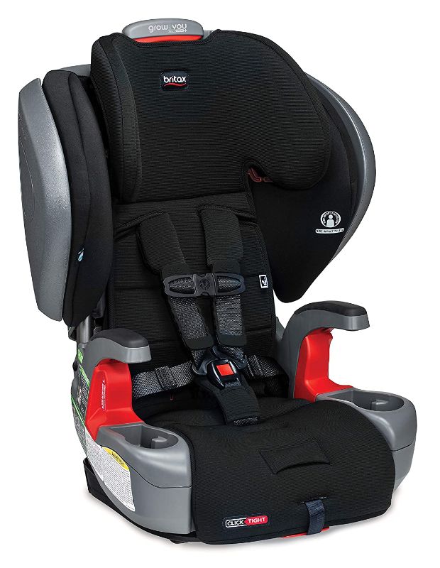 Photo 1 of Britax Grow with You ClickTight Plus Harness-2-Booster Car Seat, Jet Safewash Fabric 