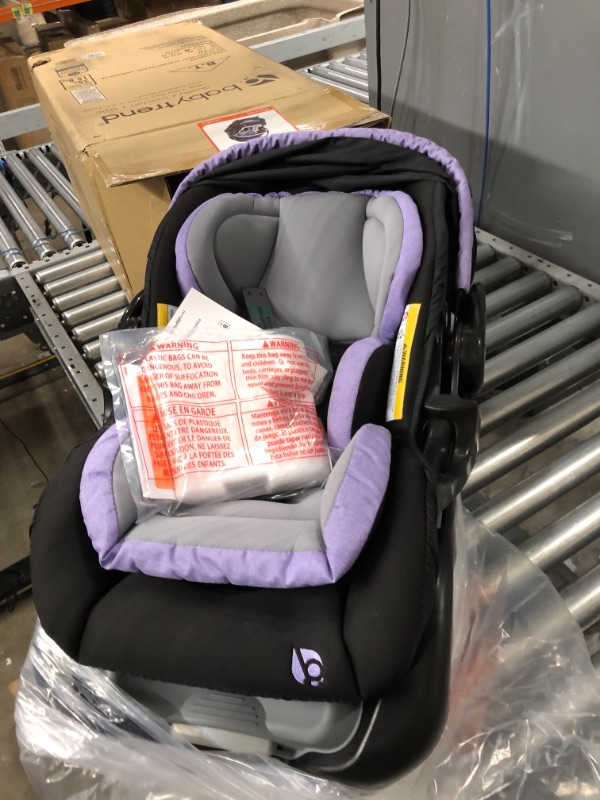 Photo 3 of Baby Trend Secure Snap Tech 35 Infant Car Seat, Lavender Ice 16.5x16.25x28.5 Inch (Pack of 1)