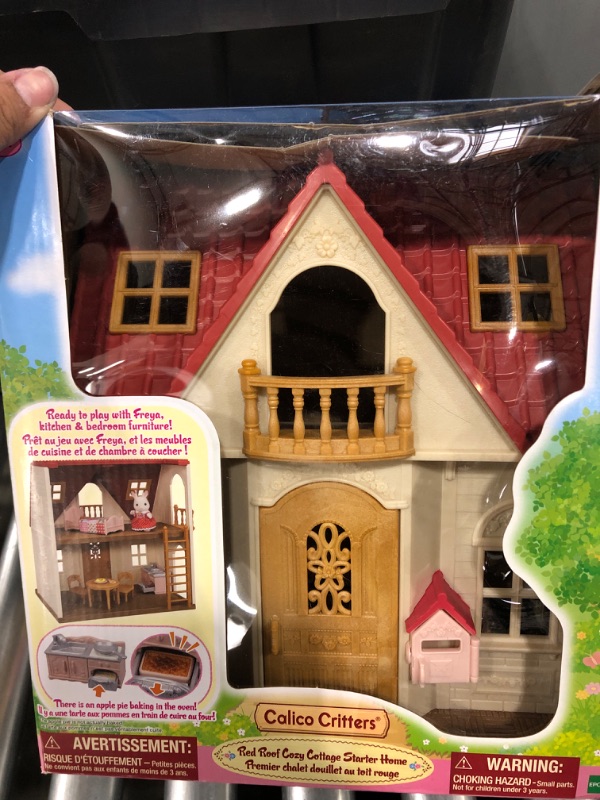 Photo 2 of Calico Critters Red Roof Cozy Cottage, Dollhouse Playset with Figure, Furniture and Accessories