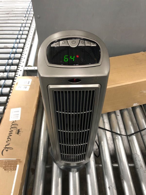 Photo 2 of Lasko 1500W Digital Ceramic Space Heater with Remote, 755320, Silver