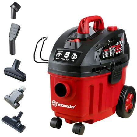 Photo 1 of Vacmaster 4 Gallon 5 Peak HP Wet Dry Shop Vacuum VF408 1101 Red Ideal for Home/Garage/Car
