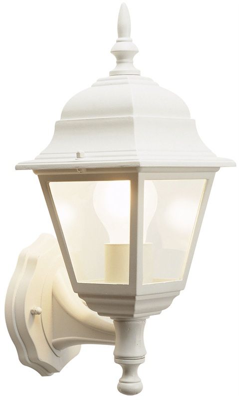 Photo 1 of 4 Sided White Wall Lantern - S5898
