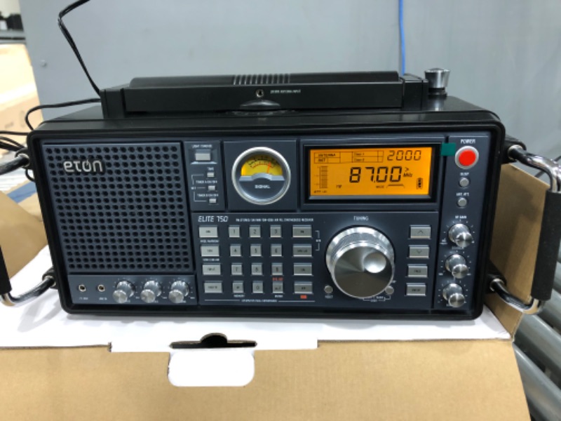 Photo 3 of Eton - Elite 750, The Classic AM/FM/LW/VHF/Shortwave Radio with Single Side Band, 360° Rotating AM Antenna, 1000 Channels, Back-Up Battery Packs, Commitment to Preparedness
