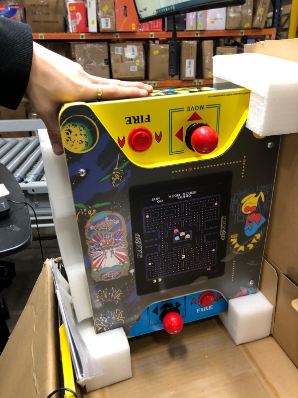 Photo 3 of Arcade1Up - Pac-Man/Galaga Head To Head Counter-Cade 2 Player
