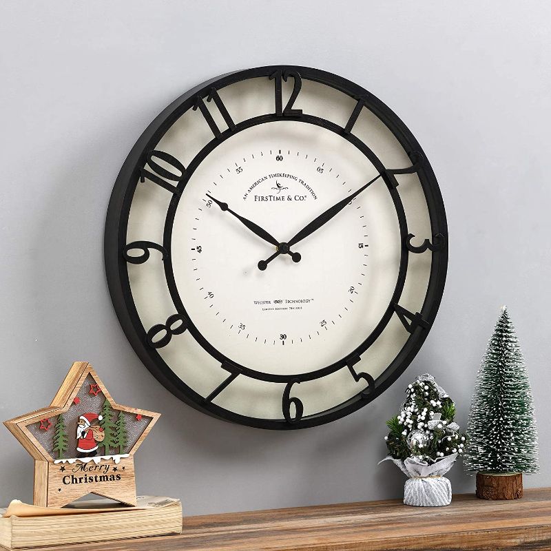 Photo 1 of FirsTime & Co.® Kensington Wall Clock & Avery Whisper Wall Clock, American Crafted, Oil Rubbed Bronze, 20 x 2 x 20,
