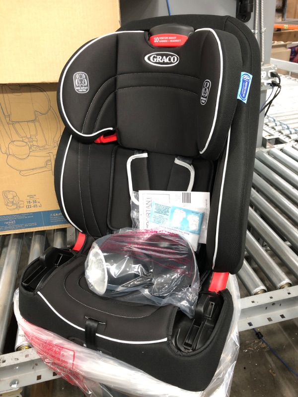 Photo 2 of Graco Atlas 65 2 in 1 Harness Booster Seat | Harness Booster and High Back Booster in One, Glacier , 19x22x25 Inch (Pack of 1)