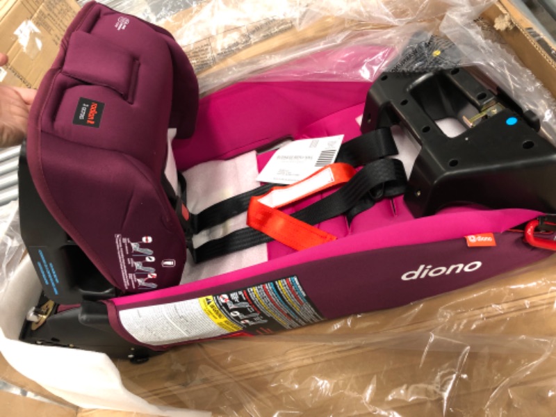 Photo 1 of Diono Radian 3R, 3-in-1 Convertible Car Seat, Rear Facing & Forward Facing, 10 Years 1 Car Seat, Slim Fit 3 Across, Pink Blossom Radian 3R Fits 3 Across Pink Blossom