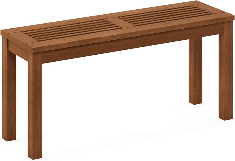 Photo 1 of Furinno FG181110-C Tioman Outdoor Backless Bench, Natural
