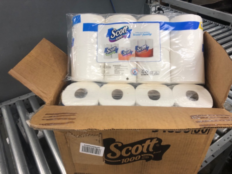 Photo 1 of Scott Trusted Clean Toilet Paper, 32 Regular Rolls, Septic-Safe Toilet Tissue, 1-Ply Rolls 8 Count (Pack of 4)