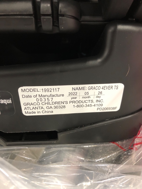 Photo 3 of Graco 4Ever 4 in 1 Car Seat featuring TrueShield Side Impact Technology with TrueShield Technology Ion