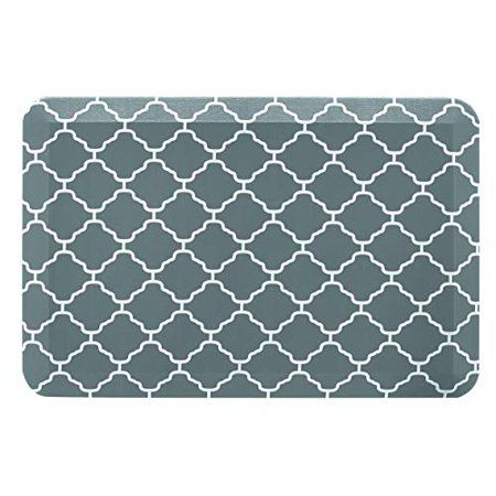 Photo 1 of Basics Anti-Fatigue Standing Comfort Mat for Home Kitchen and Office - 20" X 30", Teal Pattern
