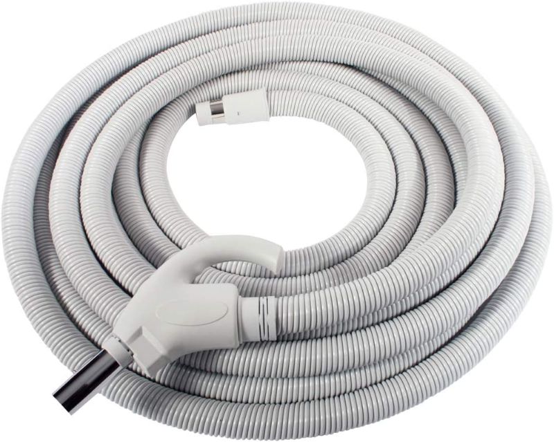 Photo 1 of Cen-Tec Systems 91375 50 Ft. Low Voltage Central Vacuum Hose, Light Gray
