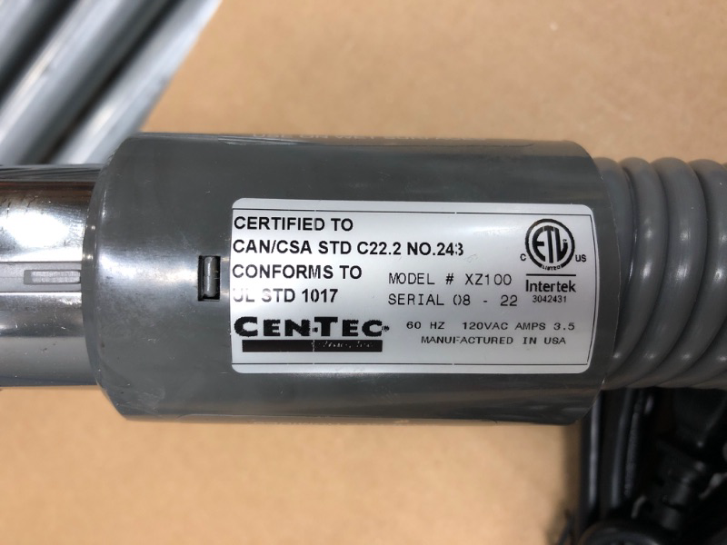 Photo 3 of Cen-Tec Systems 91375 50 Ft. Low Voltage Central Vacuum Hose, Light Gray
