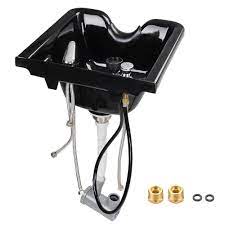 Photo 1 of AW Shampoo Bowl Hair Sink with Gel Neck Rest Hair Trap CUPC Vacuum Breaker Barber Salon Spa Mounting Ability for Home Barbershop
