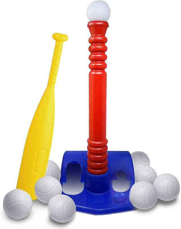 Photo 1 of 
ToyVelt TBall Set For Toddlers 9 Balls - Kids Baseball Tee Game For Boys & Girls Ages 1- 10 Years