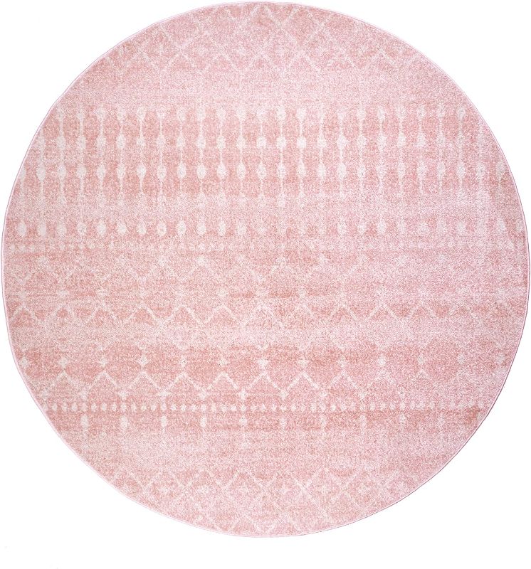 Photo 1 of 
nuLOOM Moroccan Blythe Area Rug, 5' Round, Pink
Color:Pink
Size:5' Round
