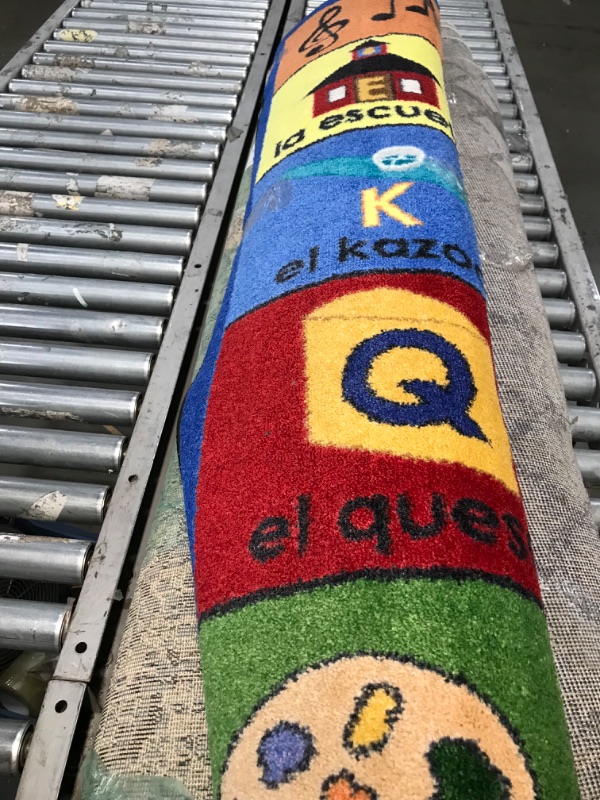 Photo 2 of 1630C Kid Essentials Bilingual Phonics Language & Literacy Rectangle Rugs Multi Color - 5 Ft. 4 in. X 7 Ft. 8 in.