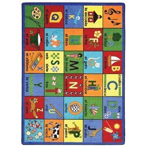 Photo 1 of 1630C Kid Essentials Bilingual Phonics Language & Literacy Rectangle Rugs Multi Color - 5 Ft. 4 in. X 7 Ft. 8 in.