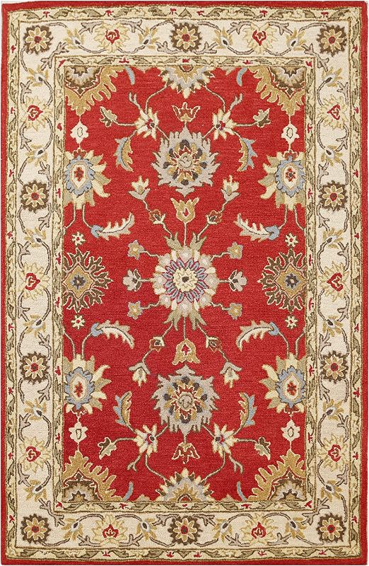 Photo 1 of 
Ottomanson Agra Collection Static Design Indoor Handmade Wool Area Rug
Color:Mahal Rust/Beige
Size:Area Rug - 5' x 7'6"