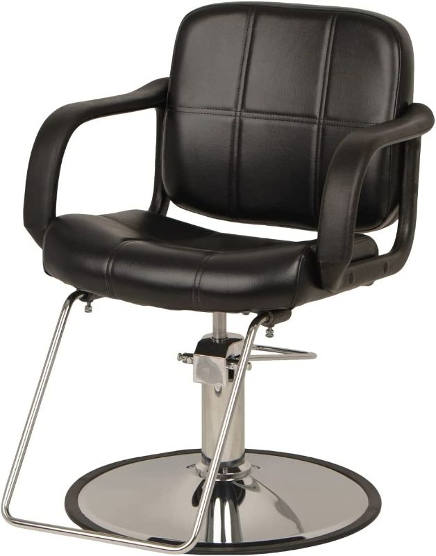 Photo 1 of 
Buy-Rite Salon & Spa Equipment Chris Styling Chair for Professional Salons and Spas, Modern Hair Stylist Chair - Extra-Wide Seat, 360-Degree Rotation,...