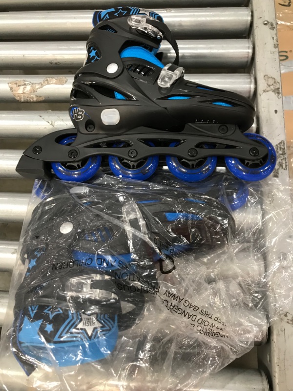 Photo 2 of 
SIZE 6 9*****High Bounce Adjustable Inline Skate for Adults and Kids Lightweight Skates with Smooth Gel Wheels
Color:Blue