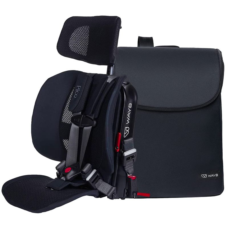 Photo 1 of 
WAYB Pico Travel Car Seat with Premium Carrying Bag- Lightweight, Portable, Foldable - Perfect for Airplanes, Rideshares, and Road Trips - Forward Facing...