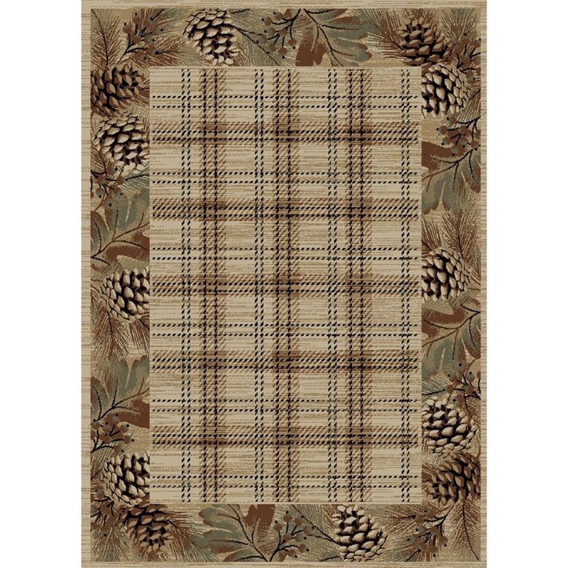 Photo 1 of AD8831 2X4 2 X 4 Ft. American Destination Pembroke Plaid Area Rug, Multi Color
