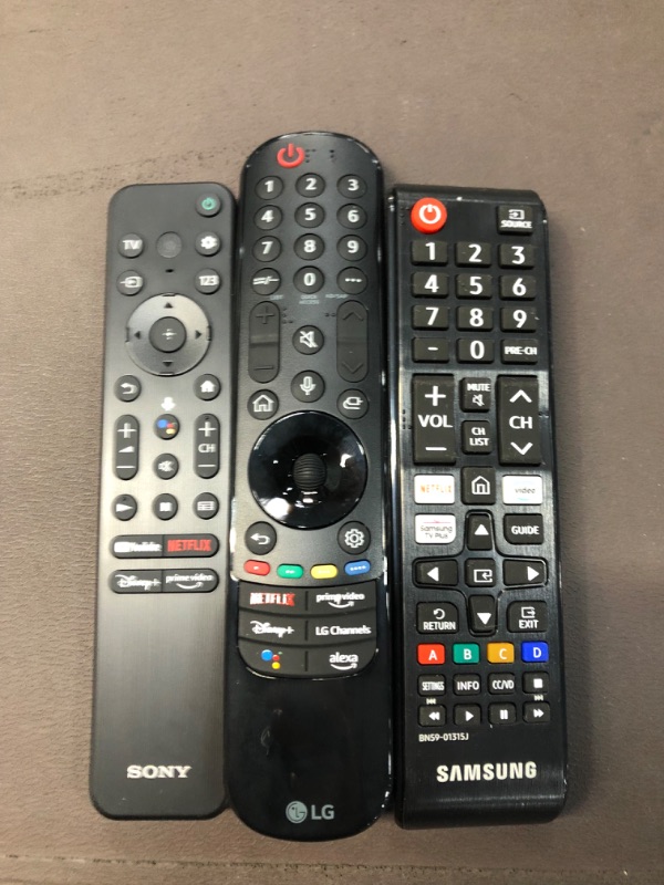 Photo 1 of Bundle of 3 Tv remotes