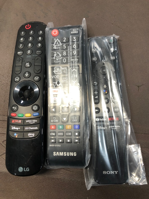 Photo 1 of Bundle of 3 Tv remotes