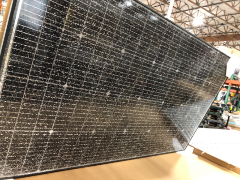 Photo 3 of *MAJOR GLASS DAMAGE* JJN Bifacial 200 Watt Solar Panels 12V 10BB Monocrystalline Solar Panel High Efficiency Solar Module for RV Home Battery Charging Farm Trailer Camper Marine Off Grid System Single Piece 200W Single Piece