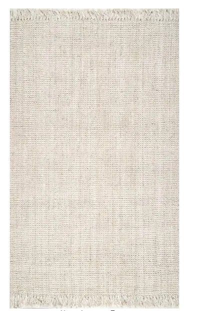 Photo 1 of **used needs cleaning***
Natura Chunky Loop Jute Off-White 4 ft. Square Rug
