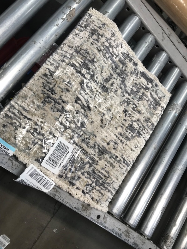 Photo 1 of **sample**
Amber Lewis x Loloi Alie Collection ALE-05 Charcoal / Beige, Traditional 18" x 18" Sample Rug Charcoal / Beige 18" x 18" Sample Area Rug