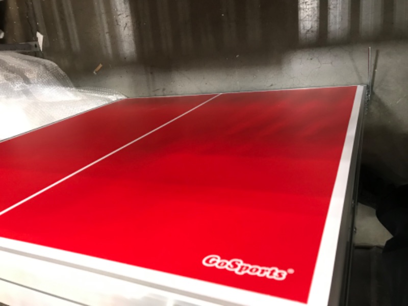 Photo 5 of **MINOR CRACK**
Gosports Mid Size 6 ft. x 3 ft. Indoor Outdoor Table Tennis Ping Pong Game Set