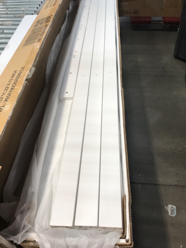 Photo 1 of *INCOMPLETE BOX 2 OF 3* DNYN Stairway Full Bunk Bed with Storage Drawers for Kids Teens Adults,Home Furniture Wooden Bunkbeds w/Safety Guardrails,Perfect for Bedroom,No Box Spring Needed, White