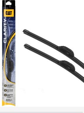 Photo 1 of Caterpillar Clarity Premium Performance All Season Replacement Windshield Wiper Blades for Car Truck Van SUV (16 + 24 Inch (Pair for Front Windshield)), black 24 + 16 Inch Pair Pair 