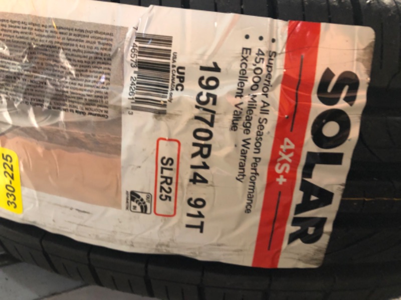 Photo 6 of Multi-Mile 195/70R14 SOLAR 4XS+ BW 91T STD (SLR25)