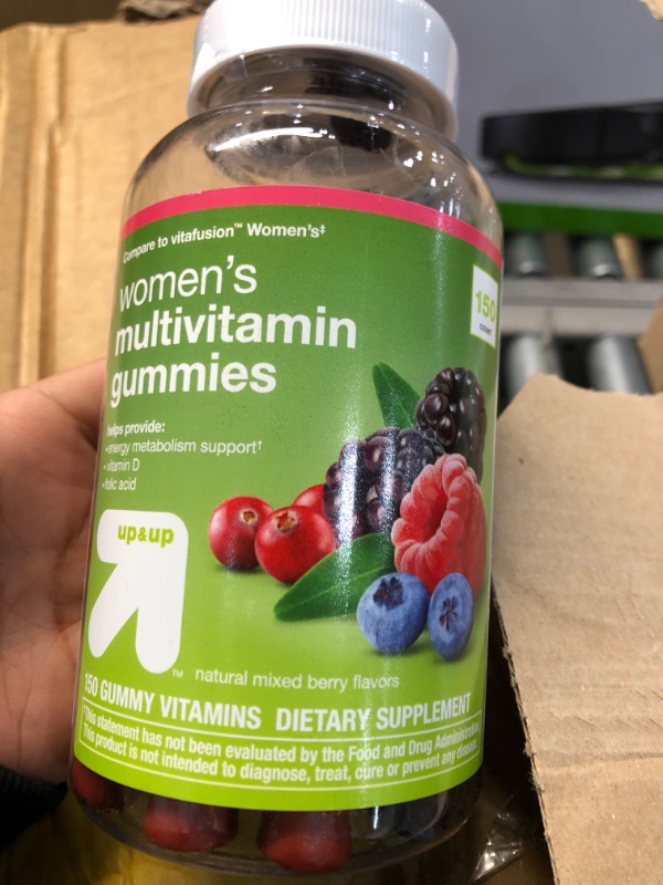 Photo 2 of best by -2024 -Women's Multivitamin Gummies - Natural Berry - 150ct - Up & Up