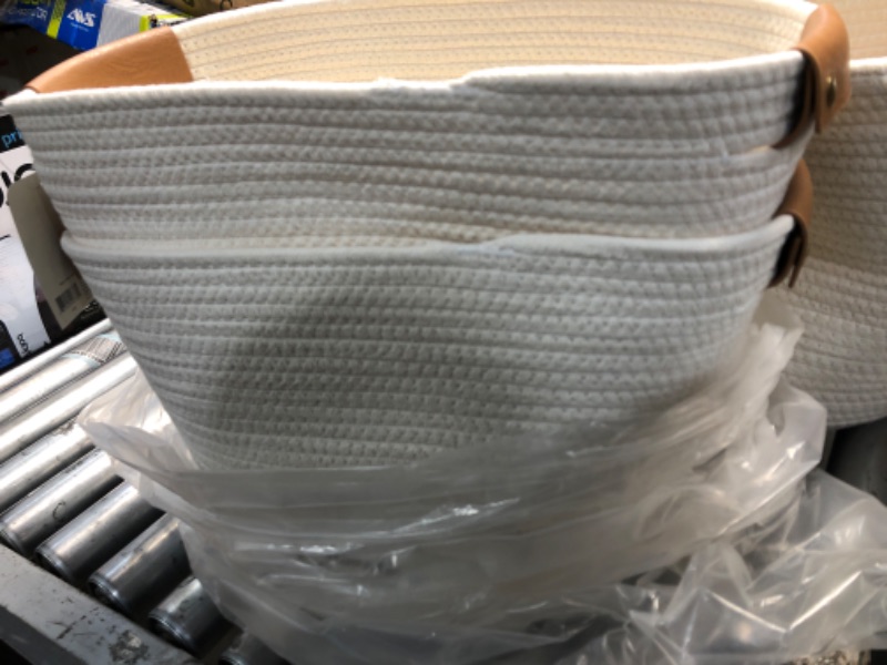 Photo 2 of 13" Decorative Coiled Rope Basket - Brightroom™2 pack 
