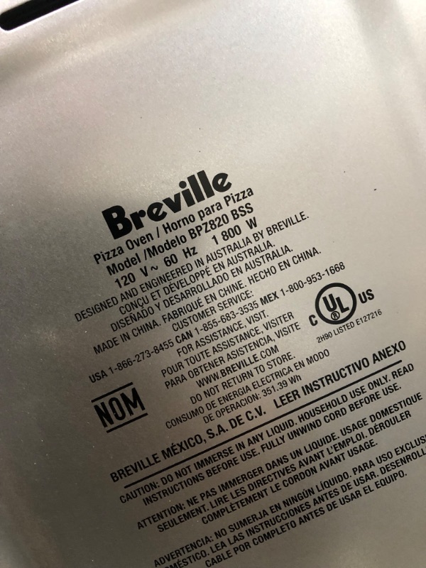 Photo 11 of Breville Smart Oven Pizzaiolo Pizza Oven, BPZ820BSS, Brushed Stainless Steel