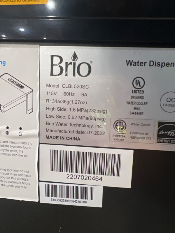 Photo 2 of Brio Self Cleaning Bottom Loading Water Cooler Water Dispenser – Limited Edition - 3 Temperature Settings - Hot, Cold & Cool Water - UL/Energy Star Approved
