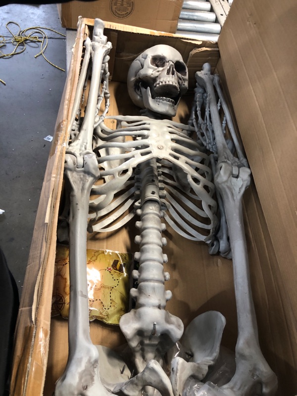 Photo 2 of 5.4 Ft Halloween Life Size Skeleton Full Body Human Bones 