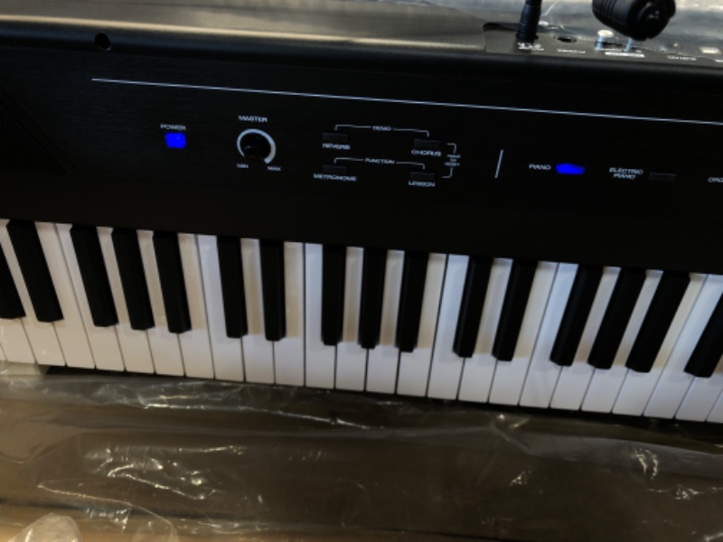 Photo 4 of Alesis Recital – 88 Key Digital Piano Keyboard with Semi Weighted Keys, 2x20W Speakers, 5 Voices, Split, Layer and Lesson Mode, FX and Piano Lessons Recital Piano Only