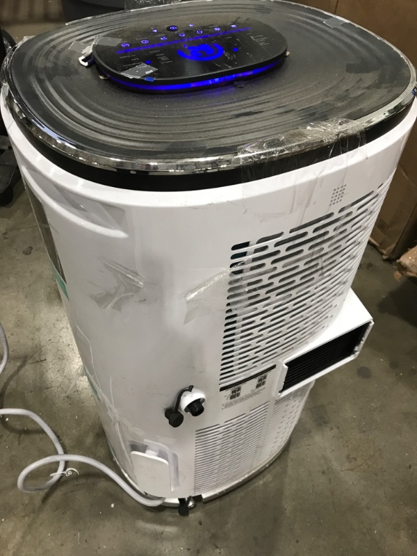 Photo 6 of (CRACKED/DAMAGE FRONT/POWER PANEL) COLZER Portable Air Conditioners 14,000 BTU Portable AC Unit 4-in-1 Air Conditioner Portable for Room up to 500 Sq. Ft. Large, Mobile Cooler with Remote Control
