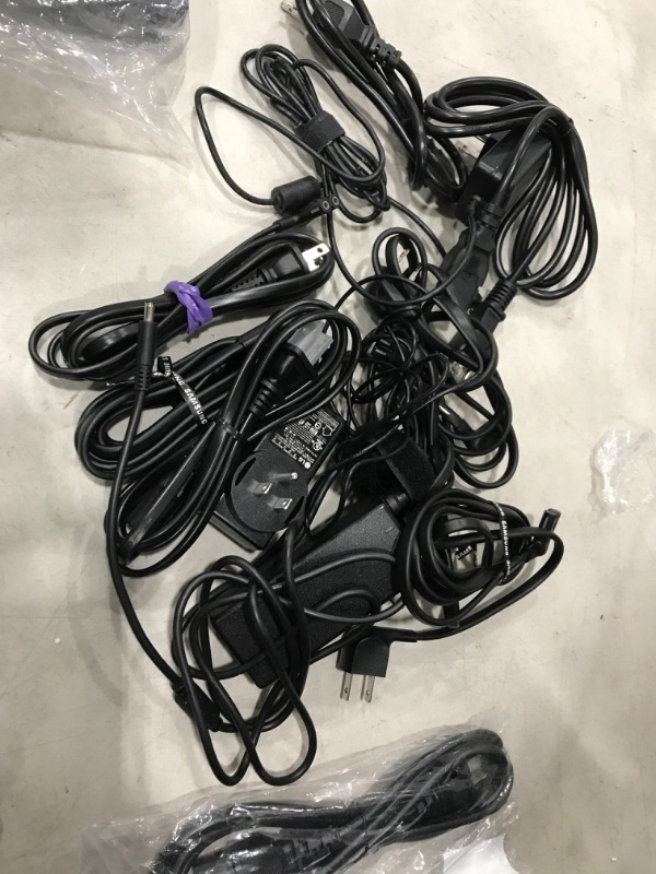 Photo 1 of MIXED BUNDLE OF TV POWER CORDS**SET OF 15**MIXED TYPES**