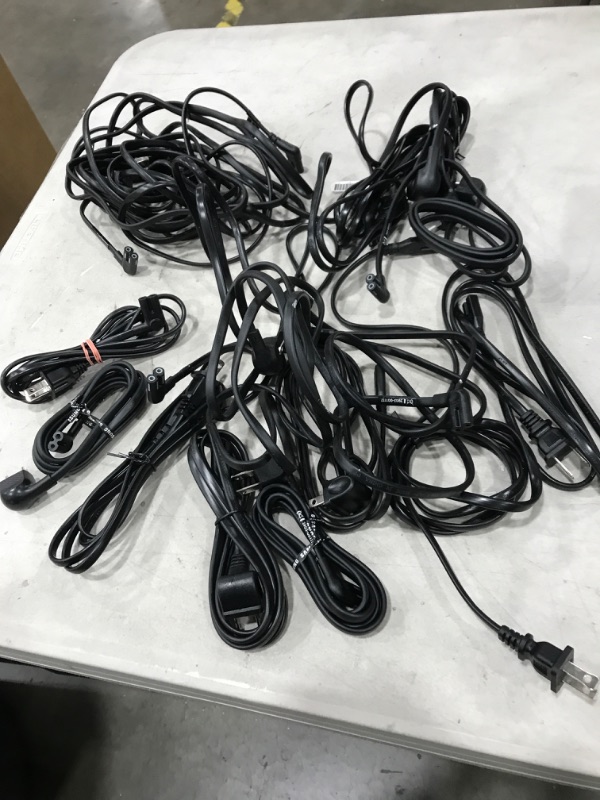 Photo 1 of MIXED BUNDLE OF TV POWER CORDS**SET OF 20**MIXED TYPES**