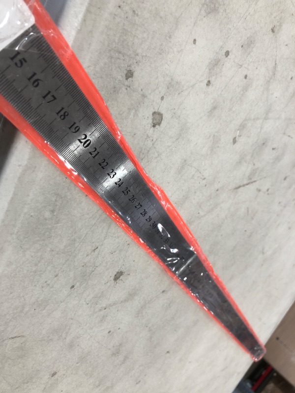 Photo 2 of **MINOR DAMAGE** Straight Ruler 1m 40 Inch Metric/Imperial Egde Scale Stainless Steel Ruler 100cm Measuring Tool 1mm Precision
