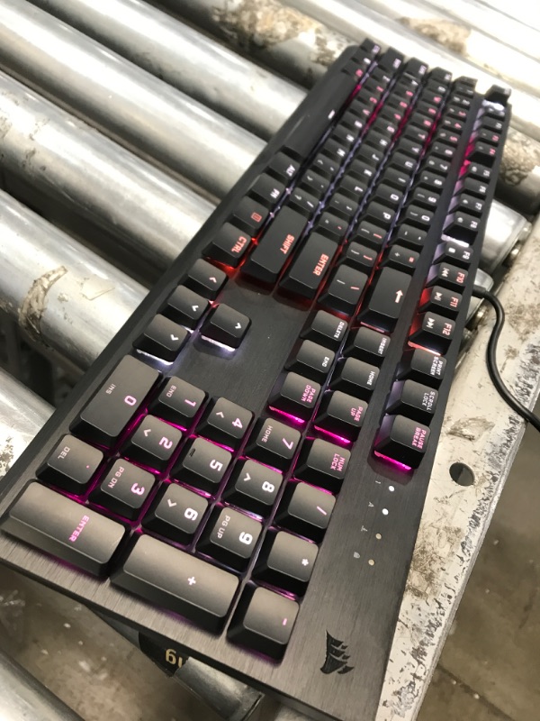 Photo 2 of CORSAIR K60 RGB PRO LOW PROFILE Mechanical Gaming Keyboard, Backlit RGB LED, CHERRY MX Low Profile SPEEDKeyswitches, Black