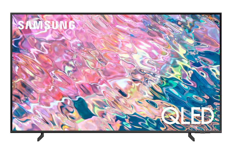 Photo 1 of **MINOR DAMAGE TO BOTTOM** SAMSUNG 50-Inch Class QLED Q60B Series - 4K UHD Dual LED Quantum HDR Smart TV with Xbox Game Pass and Alexa Built-in (QN50Q60BAFXZA, 2022 Model)
